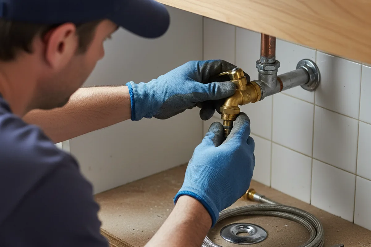 Shutoff valve and fitting work during Repiping in Sisters